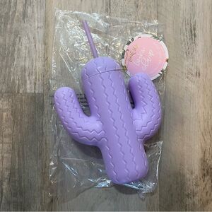 Pink Sky Cactus Travel Cup Straw 21 oz Purple BPA Lead Phthalate Free